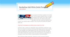 Desktop Screenshot of kardashian-idol-white-smile.weebly.com