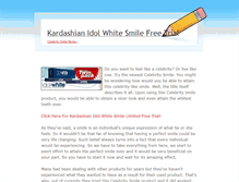 Tablet Screenshot of kardashian-idol-white-smile.weebly.com