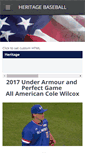 Mobile Screenshot of heritagebaseball.weebly.com