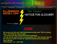 Tablet Screenshot of allrandomz.weebly.com
