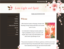 Tablet Screenshot of lovelightandspirit.weebly.com
