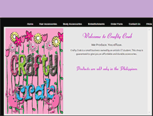Tablet Screenshot of craftycrab.weebly.com