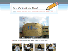 Tablet Screenshot of mrsws5thgradeclass.weebly.com