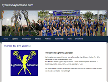Tablet Screenshot of cypressbaylacrosse.weebly.com