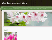 Tablet Screenshot of mrsfenstermakersworld.weebly.com