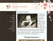 Tablet Screenshot of myhomespunphotography.weebly.com