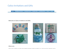 Tablet Screenshot of calicoinvitations.weebly.com