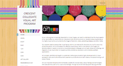 Desktop Screenshot of crescentvisualarts.weebly.com