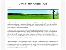 Tablet Screenshot of gorillasafari.weebly.com