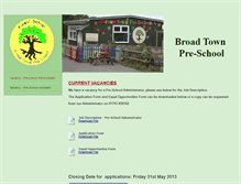 Tablet Screenshot of broadtownpreschool.weebly.com