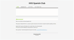 Desktop Screenshot of hhsspanishclub.weebly.com