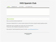 Tablet Screenshot of hhsspanishclub.weebly.com