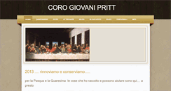 Desktop Screenshot of corogiovanipritt.weebly.com