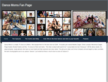 Tablet Screenshot of dancemomsfanpage.weebly.com