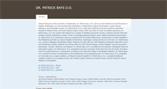 Desktop Screenshot of drpatrickbaysdo.weebly.com