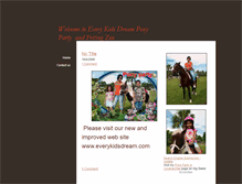 Tablet Screenshot of everykidsdreamponyparty.weebly.com