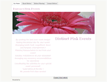 Tablet Screenshot of distinctpinkevents.weebly.com