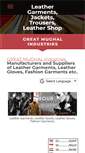 Mobile Screenshot of leathergarments.weebly.com
