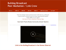 Tablet Screenshot of bulldogbroadcast.weebly.com