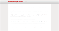 Desktop Screenshot of homesewingmachine.weebly.com