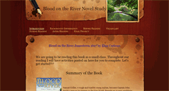 Desktop Screenshot of bloodontherivernovelstudy.weebly.com