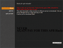 Tablet Screenshot of apbreloadedhacks.weebly.com