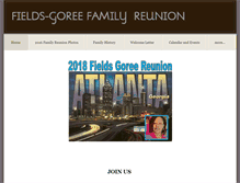 Tablet Screenshot of fieldsgoreereunion.weebly.com