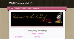 Desktop Screenshot of nhdwaltdisney.weebly.com