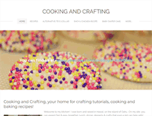 Tablet Screenshot of cookingandcrafting.weebly.com