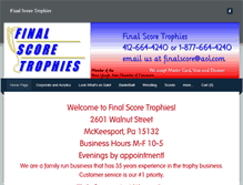 Tablet Screenshot of finalscoretrophies.weebly.com