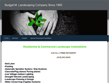 Tablet Screenshot of budgetmlandscapingcompany.weebly.com