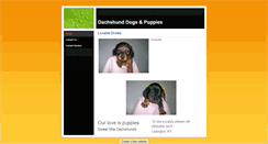 Desktop Screenshot of dachshundpuppies.weebly.com