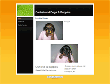 Tablet Screenshot of dachshundpuppies.weebly.com