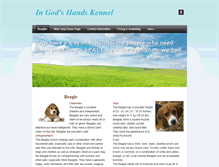 Tablet Screenshot of ingodshandskennel.weebly.com