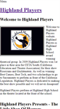 Mobile Screenshot of highlandplayers.weebly.com