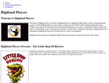 Tablet Screenshot of highlandplayers.weebly.com