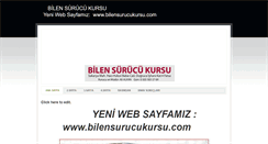 Desktop Screenshot of bilensurucukursufatsa.weebly.com
