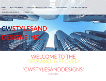 Tablet Screenshot of cwstylesanddesigns.weebly.com