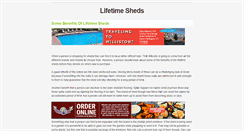 Desktop Screenshot of lifetimesheds.weebly.com