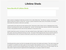 Tablet Screenshot of lifetimesheds.weebly.com