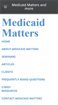 Mobile Screenshot of medicaidmatters.weebly.com