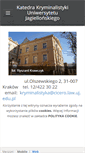 Mobile Screenshot of katedrakryminalistyki.weebly.com