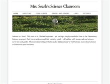Tablet Screenshot of mrssearlesscienceclassroom.weebly.com