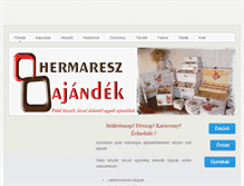 Tablet Screenshot of hermareszajandek.weebly.com