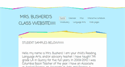 Desktop Screenshot of mrsbusherd.weebly.com