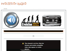 Tablet Screenshot of evolutionradio.weebly.com