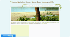 Desktop Screenshot of naturalbeginningsdaycare.weebly.com