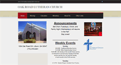 Desktop Screenshot of oakroadlutheran.weebly.com