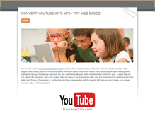 Tablet Screenshot of convertyoutube-intomp3.weebly.com