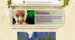 Desktop Screenshot of progeria2010researchproject.weebly.com